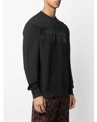 schwarzes bedrucktes Sweatshirt von VERSACE JEANS COUTURE