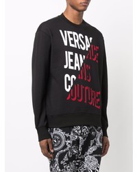 schwarzes bedrucktes Sweatshirt von VERSACE JEANS COUTURE