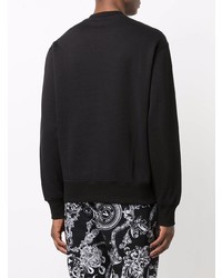 schwarzes bedrucktes Sweatshirt von VERSACE JEANS COUTURE