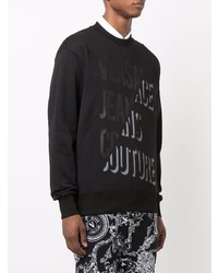 schwarzes bedrucktes Sweatshirt von VERSACE JEANS COUTURE