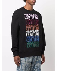 schwarzes bedrucktes Sweatshirt von VERSACE JEANS COUTURE