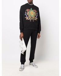 schwarzes bedrucktes Sweatshirt von VERSACE JEANS COUTURE