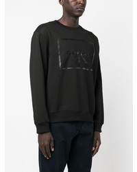 schwarzes bedrucktes Sweatshirt von Calvin Klein Jeans