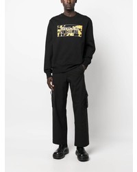 schwarzes bedrucktes Sweatshirt von VERSACE JEANS COUTURE