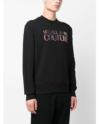 schwarzes bedrucktes Sweatshirt von VERSACE JEANS COUTURE