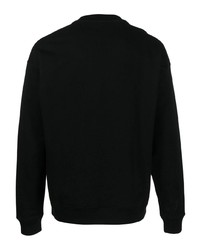 schwarzes bedrucktes Sweatshirt von Moschino