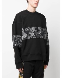 schwarzes bedrucktes Sweatshirt von VERSACE JEANS COUTURE