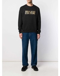 schwarzes bedrucktes Sweatshirt von VERSACE JEANS COUTURE