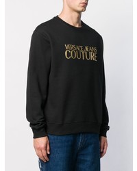 schwarzes bedrucktes Sweatshirt von VERSACE JEANS COUTURE