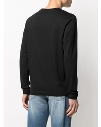 schwarzes bedrucktes Sweatshirt von Calvin Klein Jeans