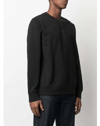 schwarzes bedrucktes Sweatshirt von Calvin Klein Jeans