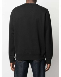 schwarzes bedrucktes Sweatshirt von Calvin Klein Jeans