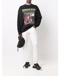 schwarzes bedrucktes Sweatshirt von VERSACE JEANS COUTURE