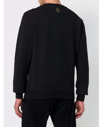 schwarzes bedrucktes Sweatshirt von Billionaire