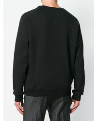 schwarzes bedrucktes Sweatshirt von MSGM