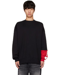 schwarzes bedrucktes Sweatshirt von Mastermind World