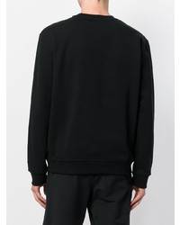 schwarzes bedrucktes Sweatshirt von McQ Alexander McQueen