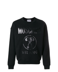 schwarzes bedrucktes Sweatshirt von Moschino