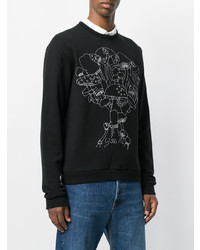 schwarzes bedrucktes Sweatshirt von Jimi Roos