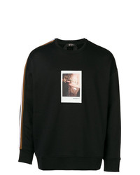 schwarzes bedrucktes Sweatshirt von N°21