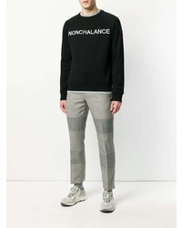 schwarzes bedrucktes Sweatshirt von N°21