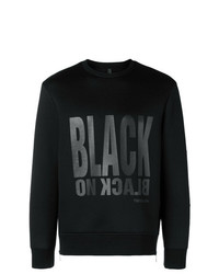 schwarzes bedrucktes Sweatshirt von Neil Barrett