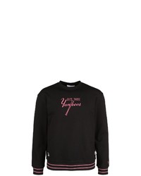 schwarzes bedrucktes Sweatshirt von New Era