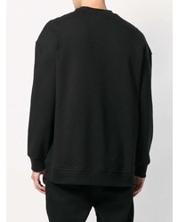 schwarzes bedrucktes Sweatshirt von Neil Barrett