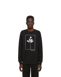 schwarzes bedrucktes Sweatshirt von Noah NYC