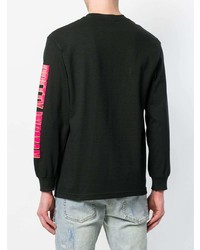 schwarzes bedrucktes Sweatshirt von Alltimers