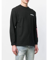 schwarzes bedrucktes Sweatshirt von Alltimers