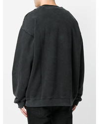 schwarzes bedrucktes Sweatshirt von RtA