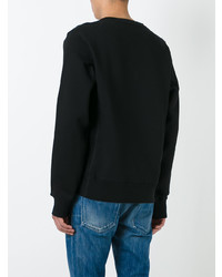 schwarzes bedrucktes Sweatshirt von Stella McCartney