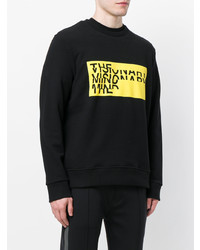 schwarzes bedrucktes Sweatshirt von Neil Barrett