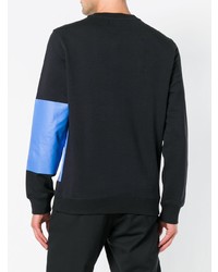 schwarzes bedrucktes Sweatshirt von Calvin Klein Jeans