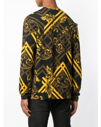 schwarzes bedrucktes Sweatshirt von Versace Jeans