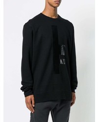 schwarzes bedrucktes Sweatshirt von Lost & Found Rooms