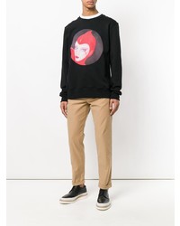 schwarzes bedrucktes Sweatshirt von Stella McCartney