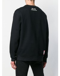 schwarzes bedrucktes Sweatshirt von Calvin Klein Jeans Est. 1978