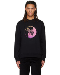 schwarzes bedrucktes Sweatshirt von Ps By Paul Smith