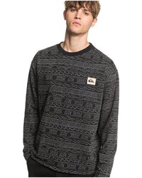 schwarzes bedrucktes Sweatshirt von Quiksilver