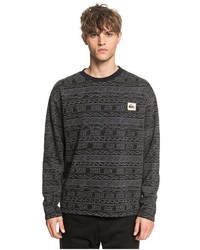 schwarzes bedrucktes Sweatshirt von Quiksilver