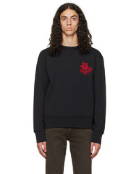 schwarzes bedrucktes Sweatshirt von rag & bone