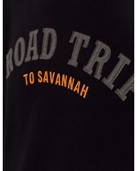 schwarzes bedrucktes Sweatshirt von ROADSIGN australia