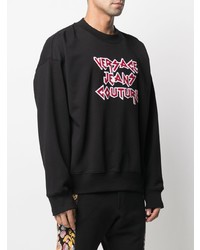 schwarzes bedrucktes Sweatshirt von VERSACE JEANS COUTURE