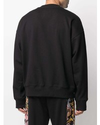 schwarzes bedrucktes Sweatshirt von VERSACE JEANS COUTURE