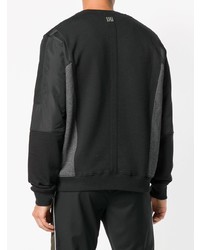 schwarzes bedrucktes Sweatshirt von Les Hommes Urban