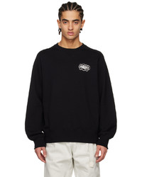 schwarzes bedrucktes Sweatshirt von Sacai