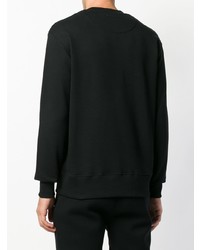 schwarzes bedrucktes Sweatshirt von Versus