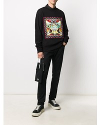 schwarzes bedrucktes Sweatshirt von VERSACE JEANS COUTURE